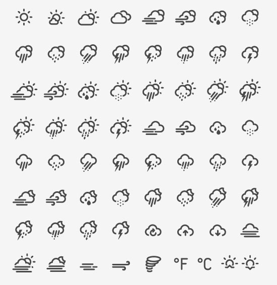 Weather Icon Font