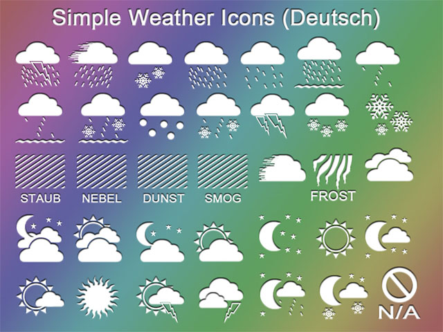 Simple Weather Icons by LavAna