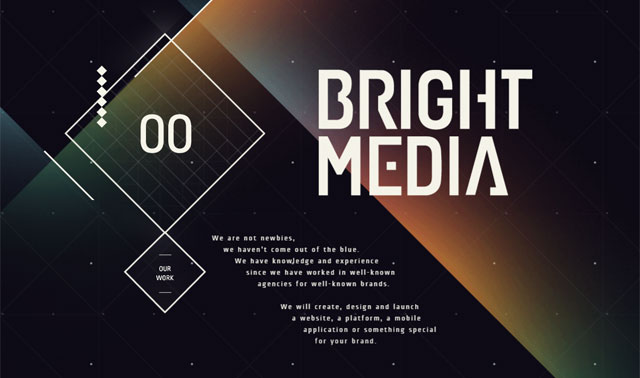 Красивый градиент фона на BrightMedia