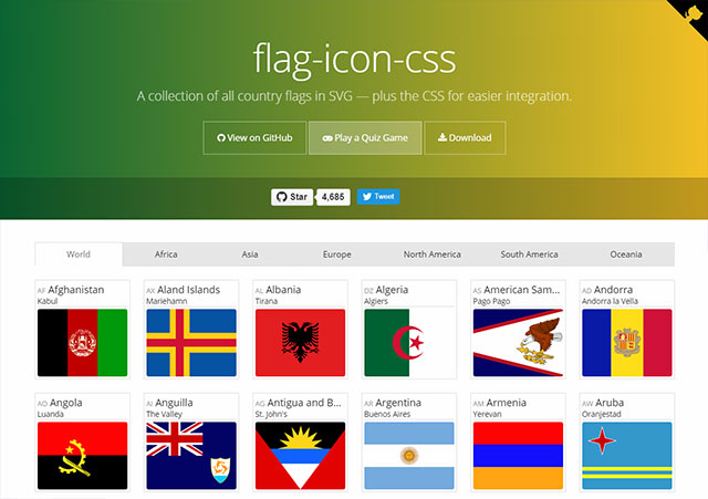 Flag Icon CSS