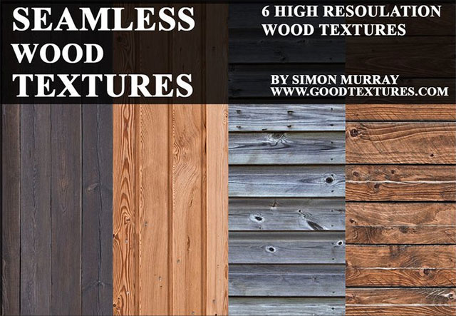 6 Seamless Wood Textures