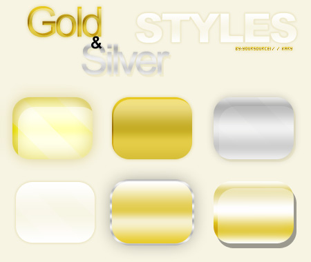 Gold and Silver Styles PS