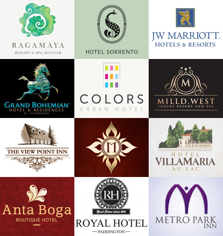 Подборка логотипов отелей