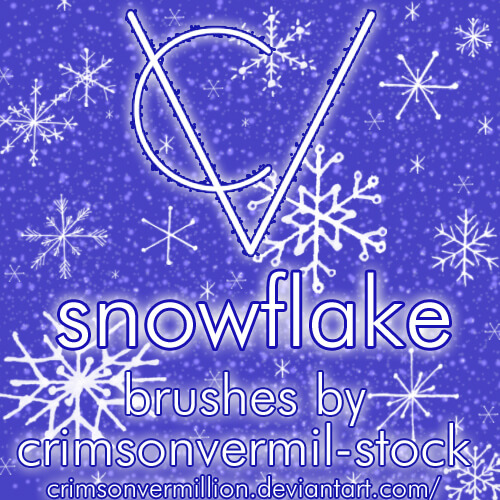 Hand Drawn Snowflake Brushes