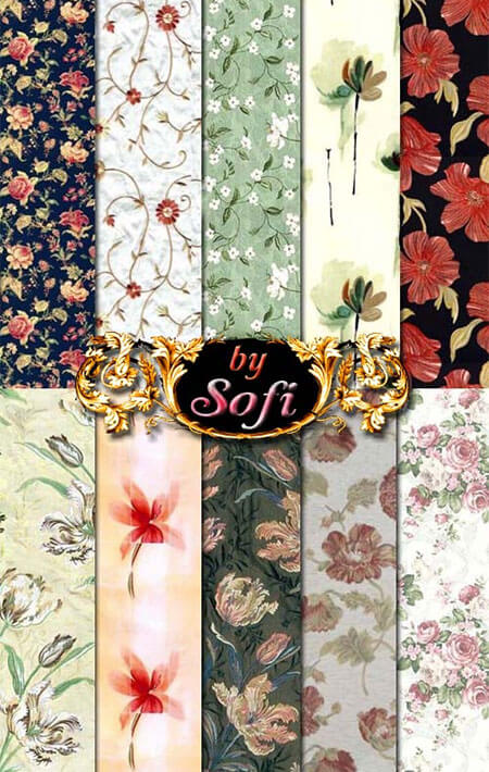 Floral Fabric Patterns by Sofi01