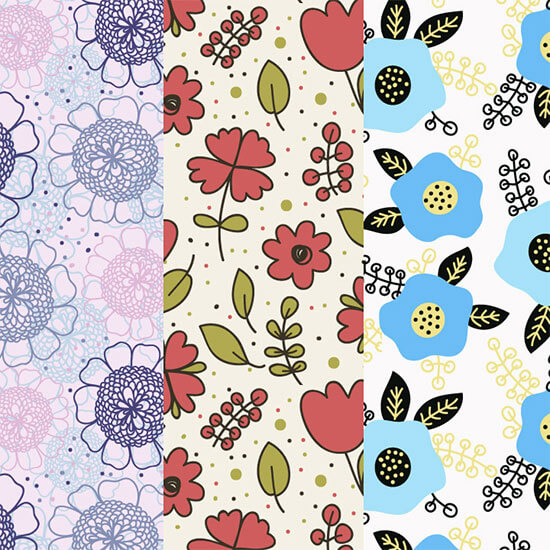 8 Free Floral Patterns by Vector Beast