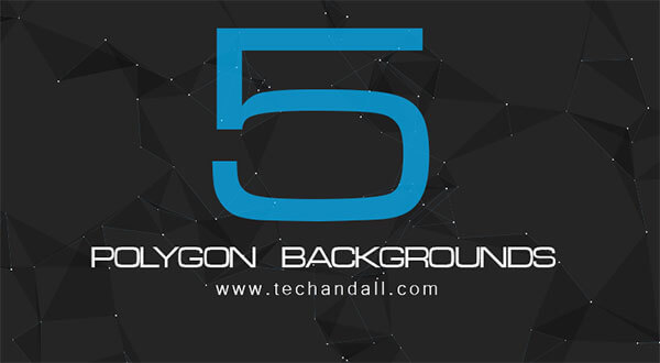 5 Polygon Backgrounds for Website or Print