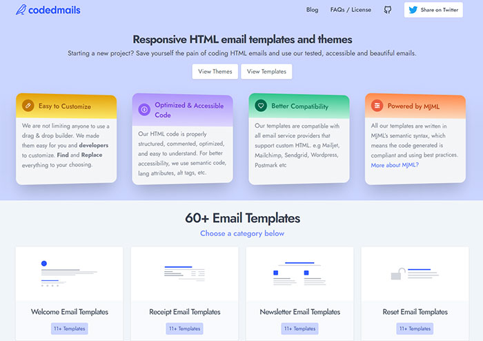 Responsive HTML email themes