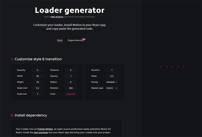 Loader generator